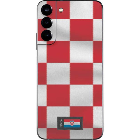 Croatia Soccer Flag Galaxy S22 Plus Skin